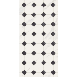 Çanakkale Seramik Fon-8024 Line Calacatta Beyaz Dekor 30x60