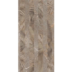 Çanakkale Seramik Fon-8815 Salvia Taupe Floral Dekor 30x60