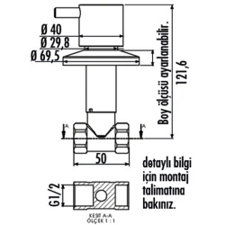 Creavit 1/2-1/2 Aç-Kapa Ara Kesme Valfi - MS.AC90L Hemen Al