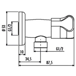Creavit 1/2-1/2 Büyük Volan Ara Musluk - MS.AC300P Hemen Al