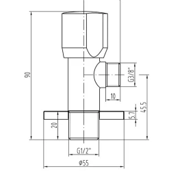 Creavit 1/2-3/8 Aç-Kapa Ara Musluk - MS.CF02 Hemen Al