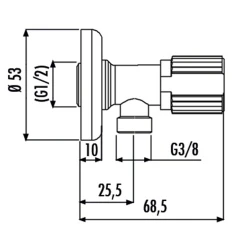 Creavit 1/2-3/8 Ara Musluk - MS.AC30G Hemen Al