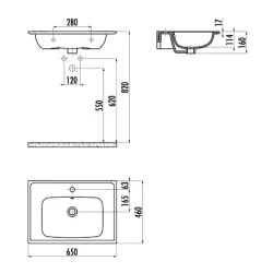 Creavit Erine 65 Cm Etajerli Lavabo Hemen Al