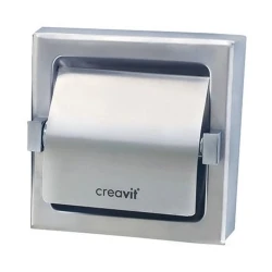 Creavit Kapaklı Paslanmaz Çelik Tuvalet Kağıtlığı Hemen Al