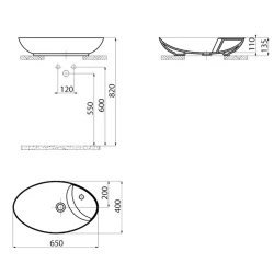 Creavit Petra 65 Cm Tezgahüstü Lavabo Hemen Al