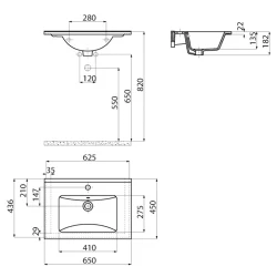 Creavit Su 65 Cm Etajerli Lavabo Hemen Al