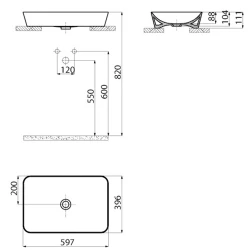 Creavit Ultra 60 Cm Dikdörtgen Çanak Lavabo Hemen Al