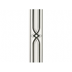 Çanakkale Seramik Der-8434 R J Adore Beyaz Bordür Gold 8x30 R