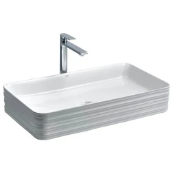 Lena E-2106 Beyaz Tezgah Üstü Lavabo