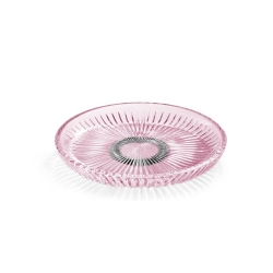 3sc Elegance Pembe-Krom Oval Tepsi