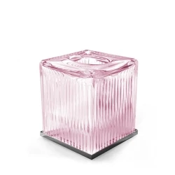 3sc Elegance Pembe-Krom Kare Mendil Kutusu Hemen Al
