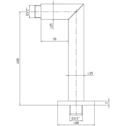 Eca 400 Mm Kare Duvardan Altın Duş Başlığı Borusu - 102126148A1 Hemen Al