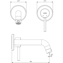 Eca Dalia Minimal Ankastre Lavabo Bataryası - 102167625-YY Hemen Al