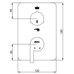 Eca Icon 2 Yollu Ankastre Banyo-Duş Bataryası - 102167231H-KDE Hemen Al