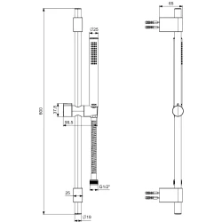 Eca Life 1 Fonksiyonlu Mat Antrasit Sürgülü Duş Takımı - 102146778C5 Hemen Al