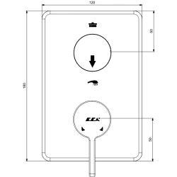 Eca Life Mat Antrasit Ankastre Banyo Bataryası - 102167222C5-KDE Hemen Al