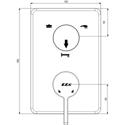 Eca Life Altın Ankastre Banyo Bataryası - 102167322A1-K Hemen Al