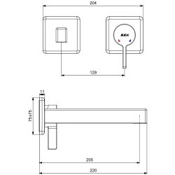 Eca Life Mat Antrasit Ankastre Lavabo Bataryası - 102167622C5-KK Hemen Al