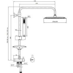 Eca Life Mat Siyah Duş Kolonu - 102158078C1 Hemen Al