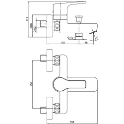 Eca Luna Altın Banyo Bataryası - 102102450A1 Hemen Al