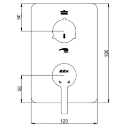 Eca Mina 2 Yollu Ankastre Banyo-Duş Bataryası - 102167234H-KDE Hemen Al