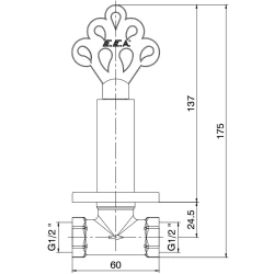 Eca Osmanlı Bronz Ara Kesme Valfi - 102251002 Hemen Al