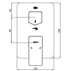 Eca Royal 2 Yollu Ankastre Banyo-Duş Bataryası - 102167251-KDE Hemen Al
