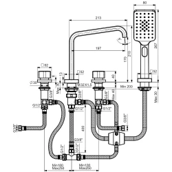 Eca Royal Mat Siyah Ankastre Küvet Bataryası - 102153666C1 Hemen Al
