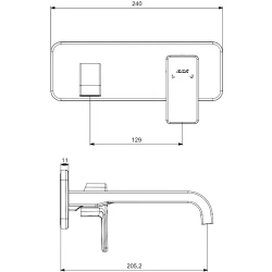 Eca Royal Mat Siyah Ankastre Lavabo Bataryası - 102167629C1-K Hemen Al