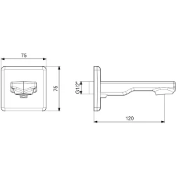 Eca Royal Mat Siyah Çıkış Ucu - 102159221C1-K Hemen Al
