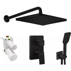 Eca Tiera 2 Yollu Mat Siyah Ankastre Duş Seti - 102199786C1