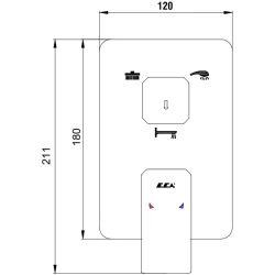 Eca Tiera 3 Yollu Altın Ankastre Banyo Bataryası - 102167335A1-K Hemen Al