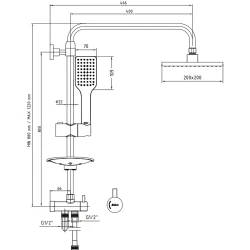 Eca Tiera Altın Duş Kolonu - 102158042A1 Hemen Al