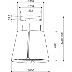 Faber Beat WH Matt F45 Mat Beyaz Ada Davlumbaz Hemen Al