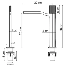Fontana FA-7021 Yüksek Lavabo Bataryası Hemen Al
