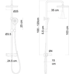 Fontana FJ-1051 Duş Kolonu Hemen Al