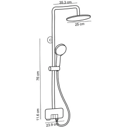 Fontana FJ-3153F Rose Gold Duş Kolonu Hemen Al