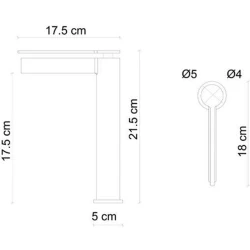 Fontana FJ-6022 Mat Fırçalanmış Altın Yüksek Lavabo Bataryası Hemen Al