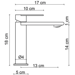 Fontana FJ-SS1011 Mat Krom Lavabo Bataryası Hemen Al