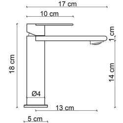Fontana FJ-SS1017 Mat Füme Lavabo Bataryası Hemen Al