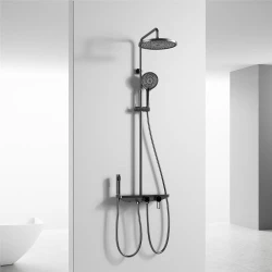 Fontana FJ-SS6157 Mat Siyah Duş Kolonu Hemen Al