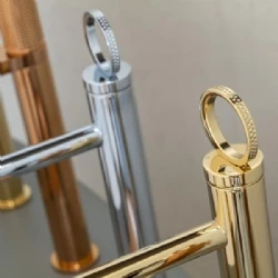 Fontana FK-4022 Parlak Altın Yüksek Lavabo Bataryası Hemen Al
