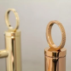 Fontana FK-4023 Parlak Rose Gold Yüksek Lavabo Bataryası Hemen Al