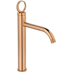 Fontana FK-4023 Parlak Rose Gold Yüksek Lavabo Bataryası Hemen Al
