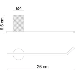 Fontana FN-70105 Krom-Siyah Havluluk Hemen Al