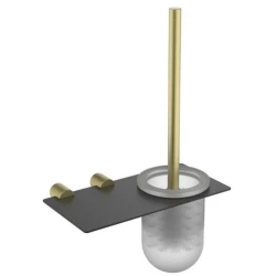 Fontana FY-90204 Altın-Siyah Tuvalet Fırçalığı Hemen Al