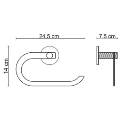 Fontana FY-90205 Mat Altın-Siyah Havluluk Hemen Al