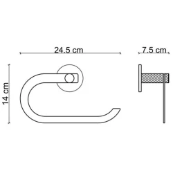 Fontana FY-90305 Mat Rose-Siyah Havluluk Hemen Al