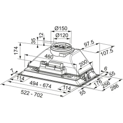 Franke Aspiratör Box Incasso Fbı 722H Xs Ankastre Hemen Al