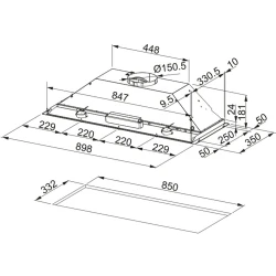 Franke Aspiratör Inca Box Fbı 931H X Led Ankastre Hemen Al